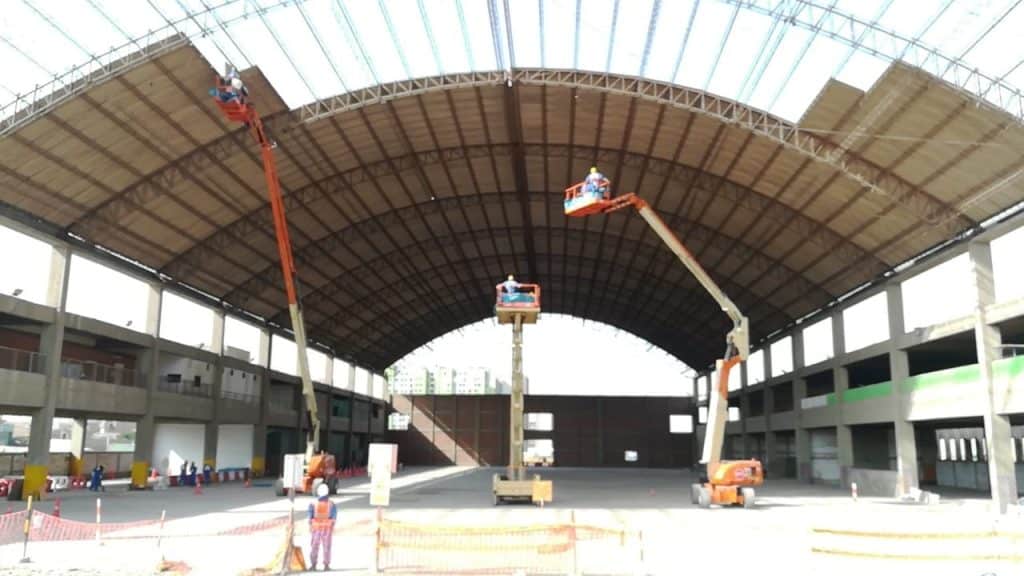 desmontaje de planchas con contenido de asbesto